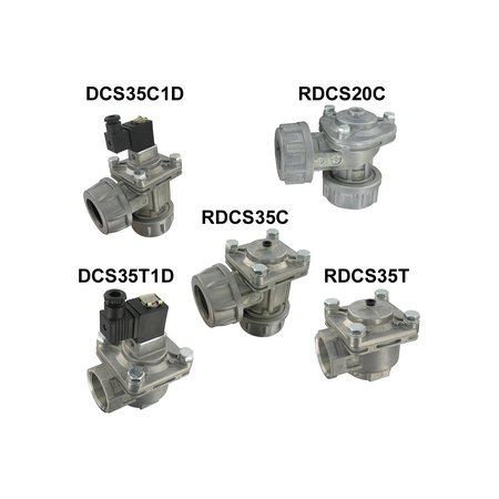 DWYER INSTRUMENTS Springless Diaphragm Valves, 1 Vlv Npt RDCS25T